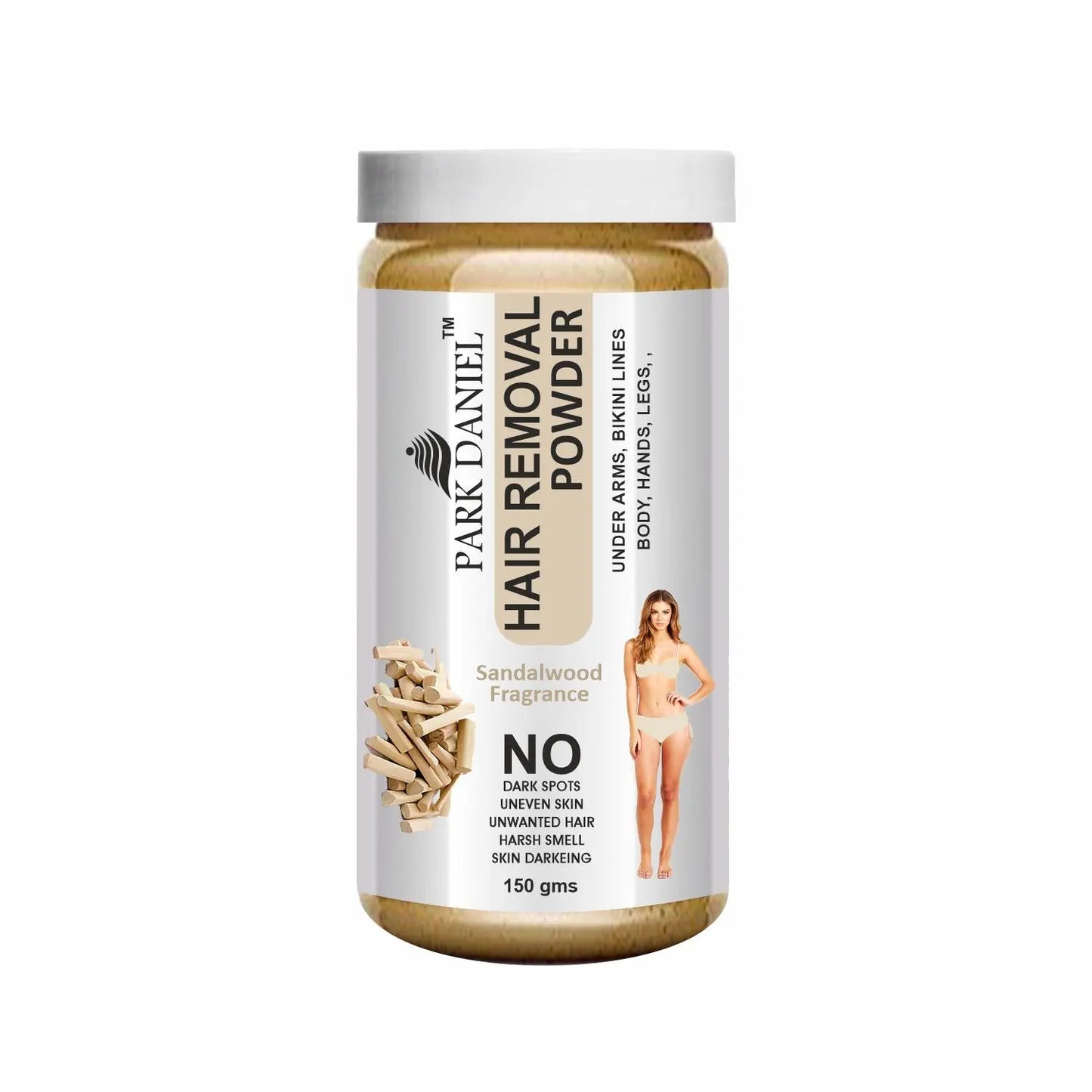 Park Daniel Natural Sandalwood Fragrance Hair Removal Powder- For Easy Hair Removal (Three in one Use)(150gm) - Youth Upgrade Shop