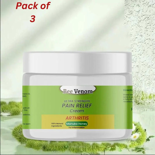 Bee Venom Ultra Strength Pain Relief Cream 100gram (Pack of 3) a19b9c-2