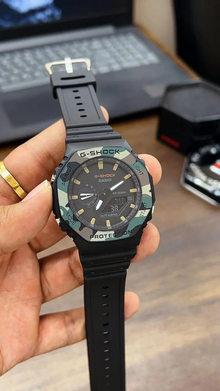 G-Shock GA-2100 Military Edition Analog Watch - Youth Upgrade Shop