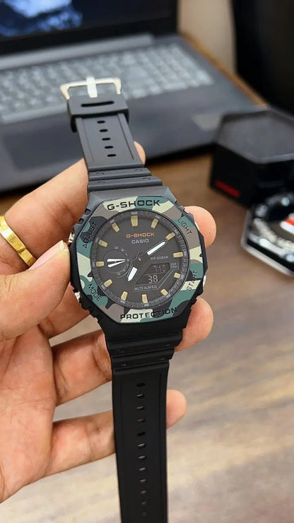 G-Shock GA-2100 Military Edition Analog Watch - Youth Upgrade Shop