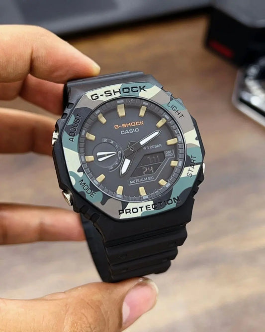 G-Shock GA-2100 Military Edition Analog Watch - Youth Upgrade Shop