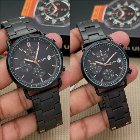 Fossil Commuter Black couple limited edition Billioniare