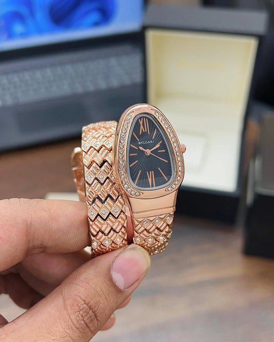 BVLGARI COPPER SERPENTI SPIGA WOMEN’S WATCH Billioniare