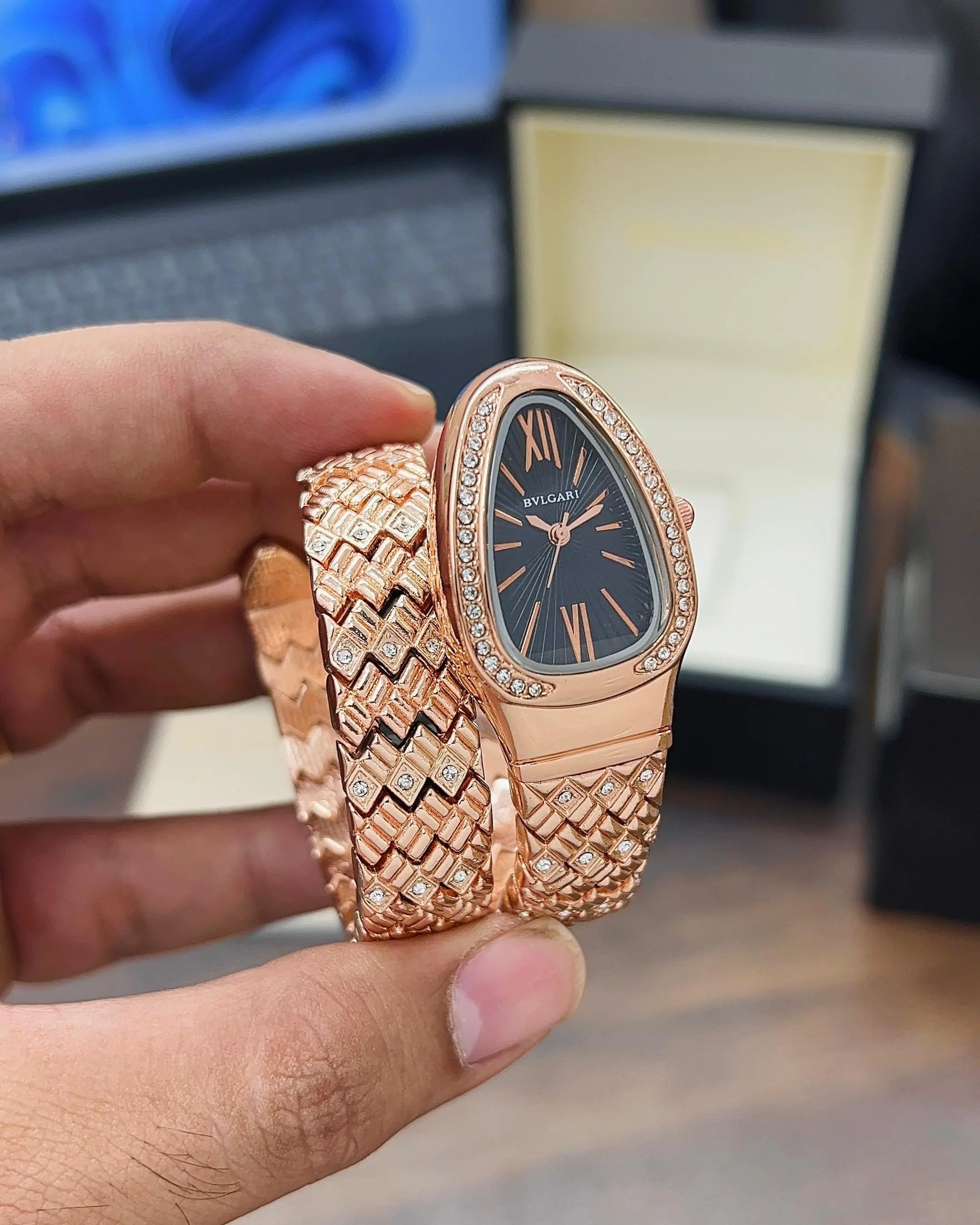 BVLGARI COPPER SERPENTI SPIGA WOMEN’S WATCH Billioniare
