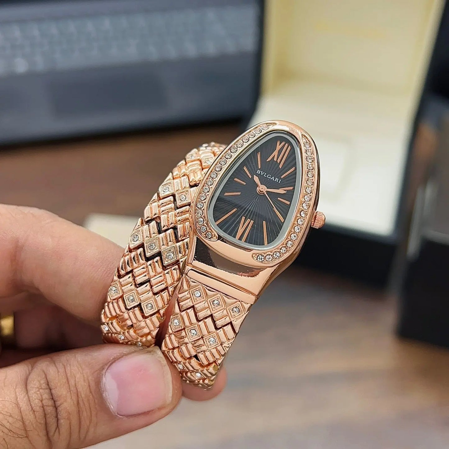 BVLGARI COPPER SERPENTI SPIGA WOMEN’S WATCH Billioniare