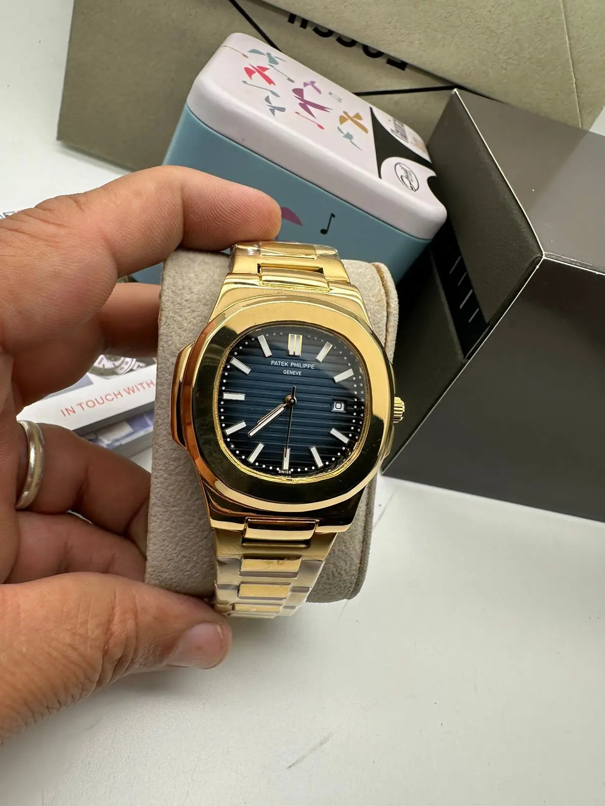 Patek Philippe 5811/1G NAUTILUS Analog Watch For Men Billioniare