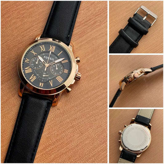 Fossil FS4812 Premium Leather Collection For Men Billioniare