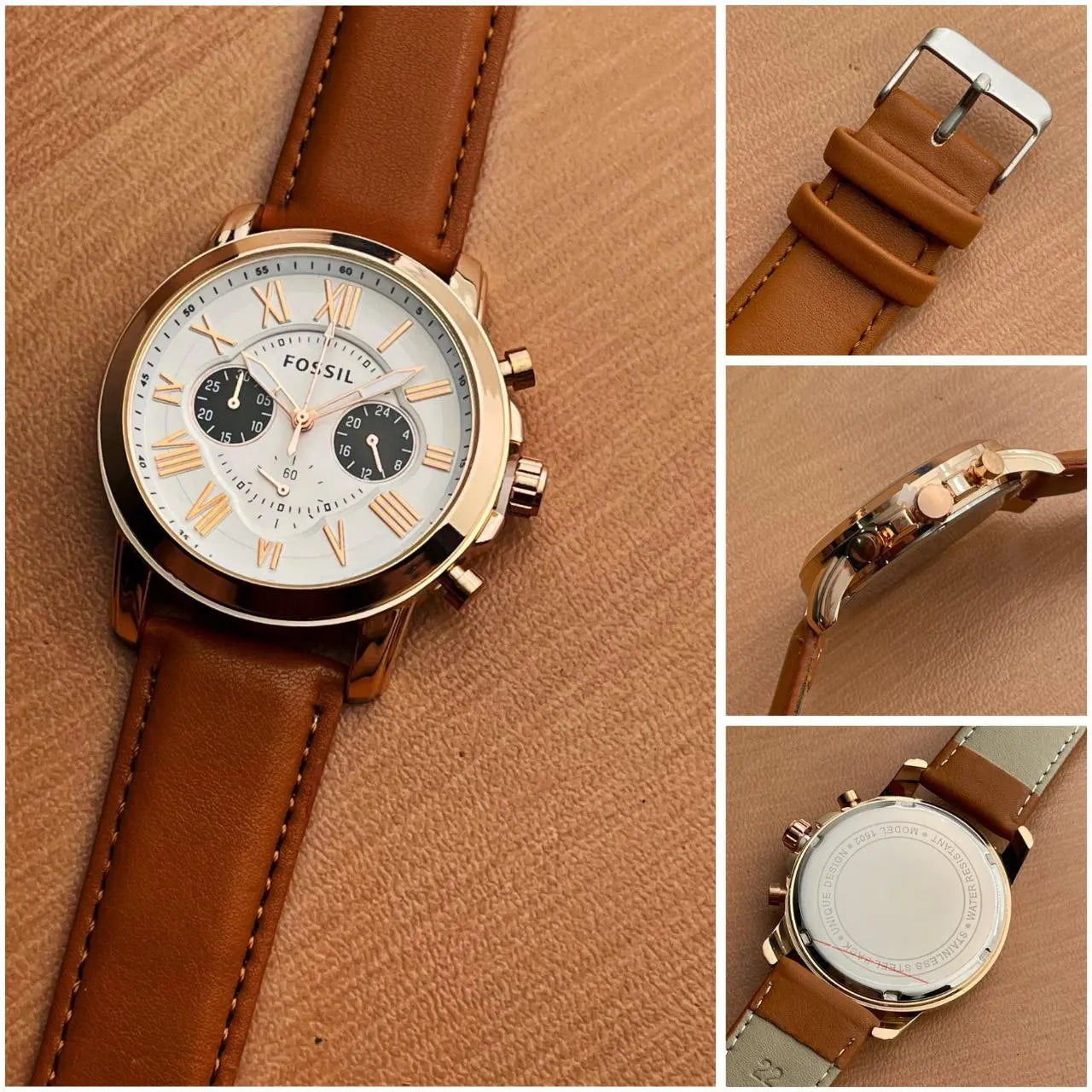 Fossil FS4812 Premium Leather Collection For Men Billioniare
