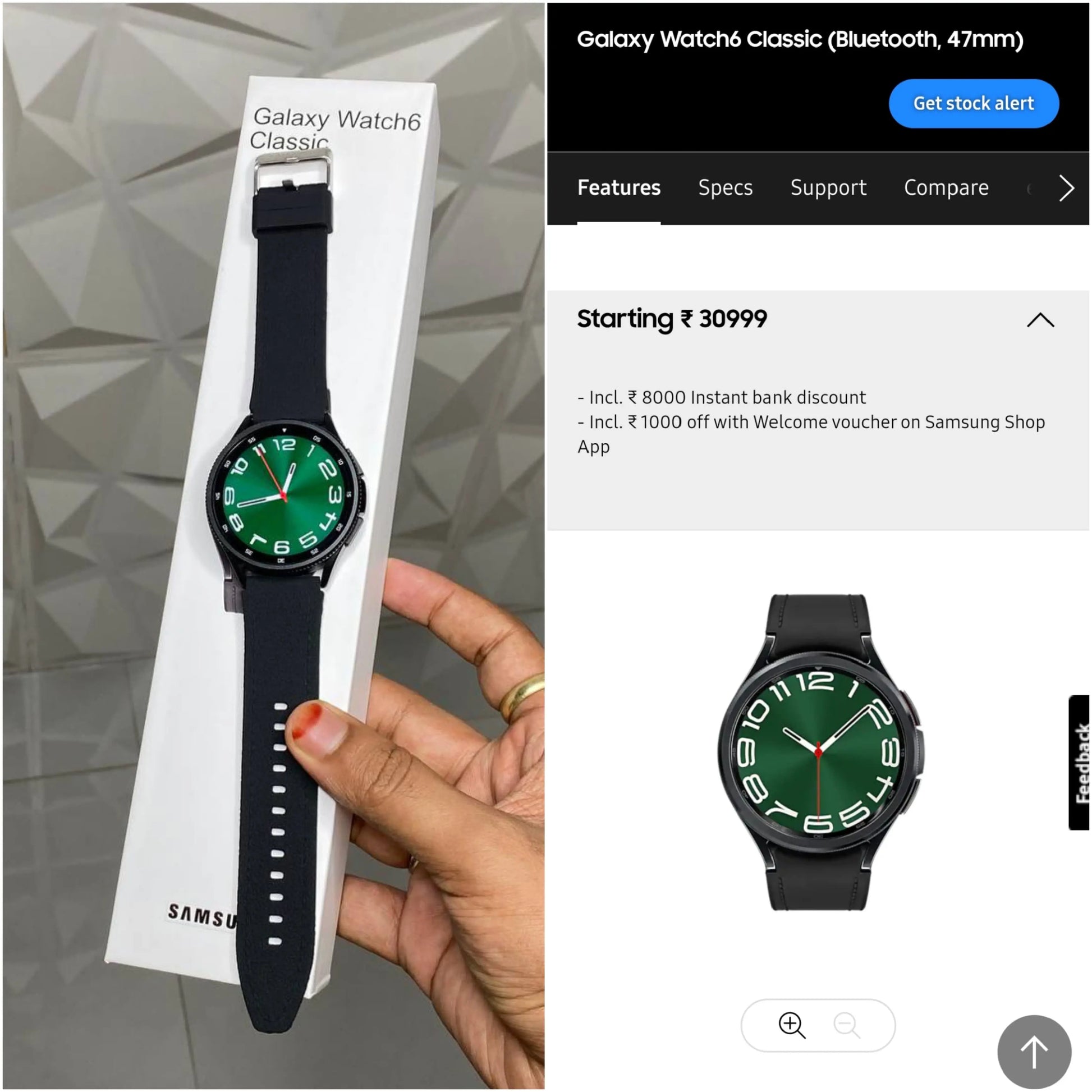 Stylish Samsung Galaxy Watch 6 Classic Smartwatch Unisex 1 Billioniare
