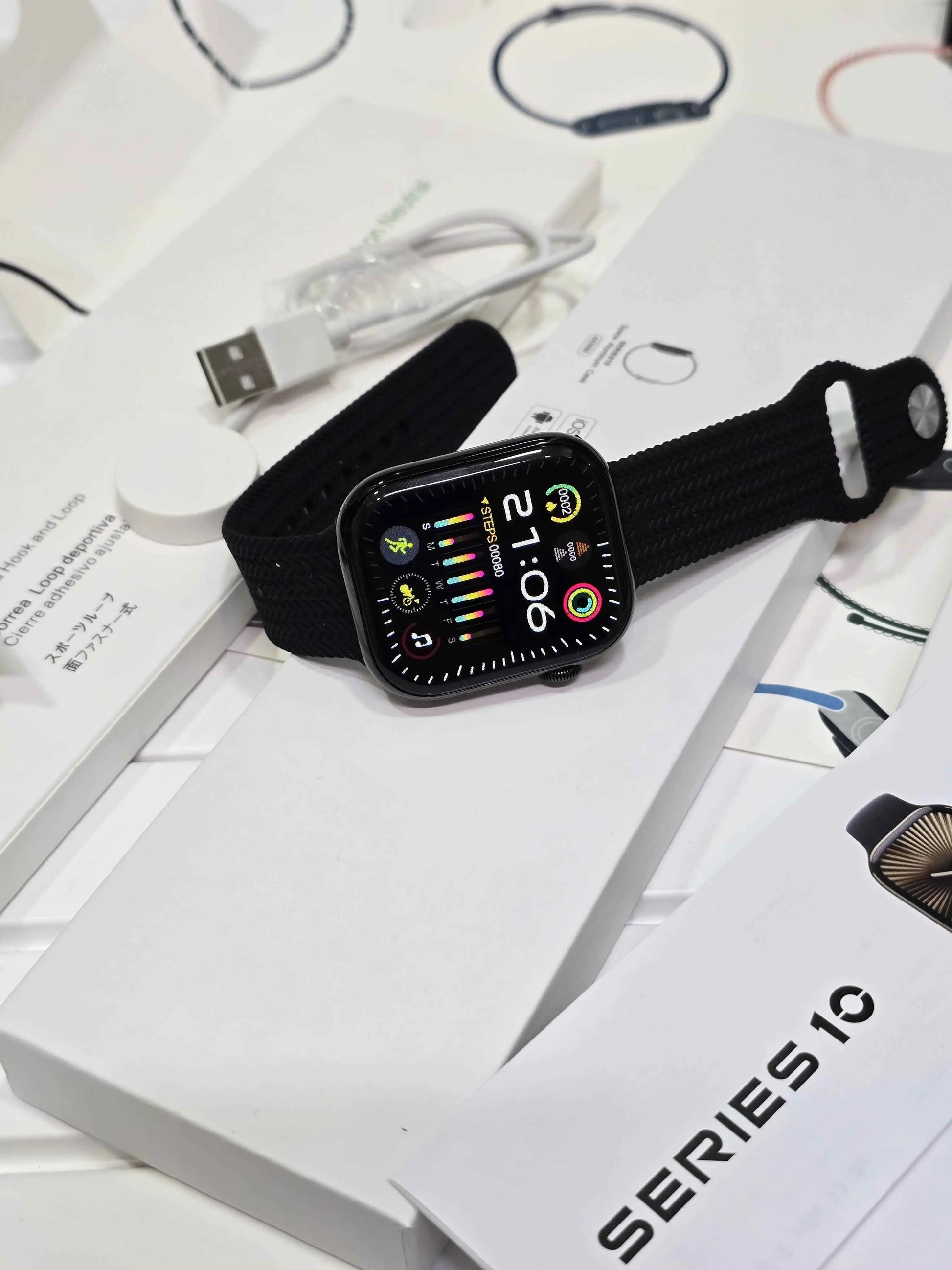 Latest Apple Series 10 With Apple logo at on/off (Calling / Amold Display / GPS) Youth Upgrade Shop