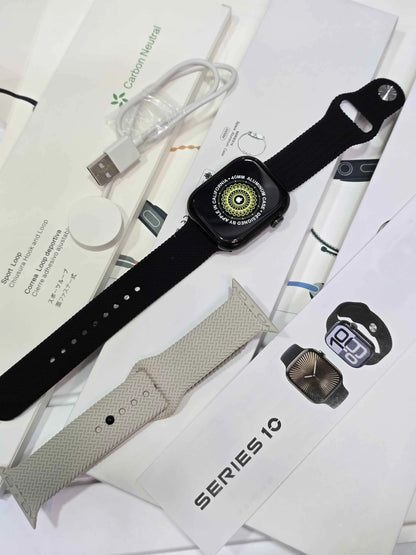 Latest Apple Series 10 With Apple logo at on/off (Calling / Amold Display / GPS) Youth Upgrade Shop