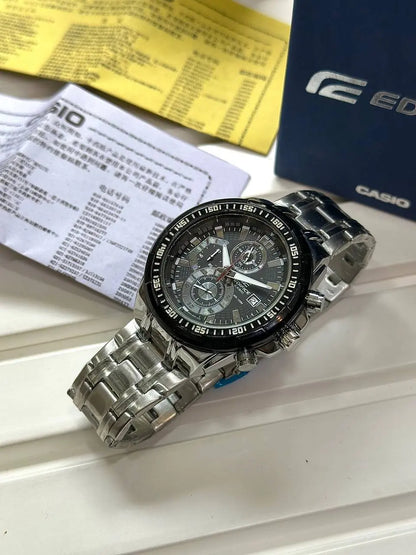 Casio EDifice EFR-539 Stainless Steel White Analog TGS